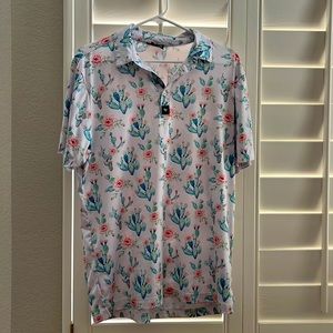 Bad Birdie Cactus Golf Polo